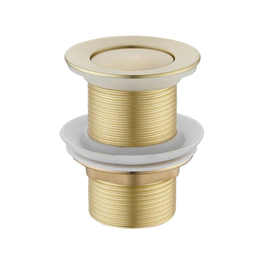 Brushed gold Push Plug Waste 32mm