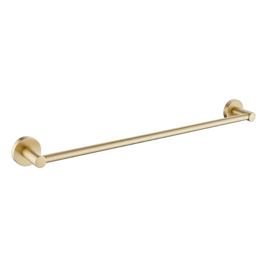 Ideal Single Towel Rail 900mm in brushed gold.