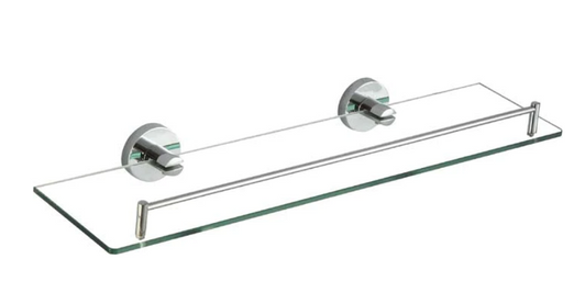 Product image of the Ideal glass shelf in Chrome.