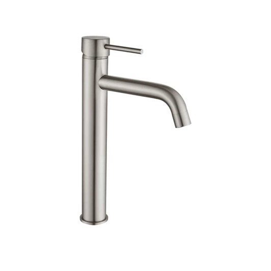 Product image of the Ideal tower mixer in brushed nickel.