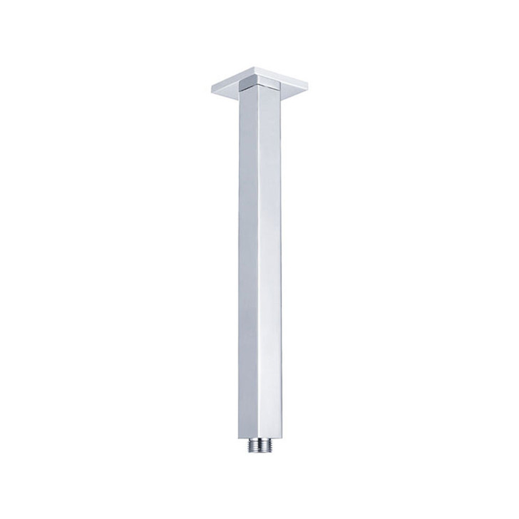 Chrome square ceiling dropper available in 100mm, 200mm, 300mm, 450mm or 600mm