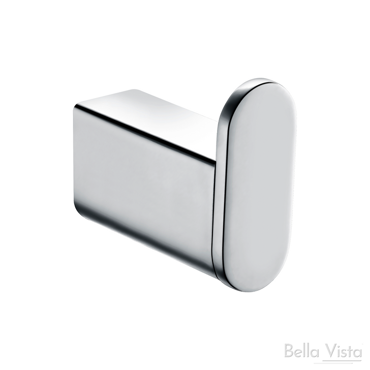 Robe Hook - Pradus - 'Curved' Chrome plated