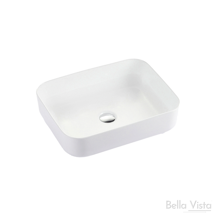 White 'Riva' Ceramic Basin - 500x390x135mm