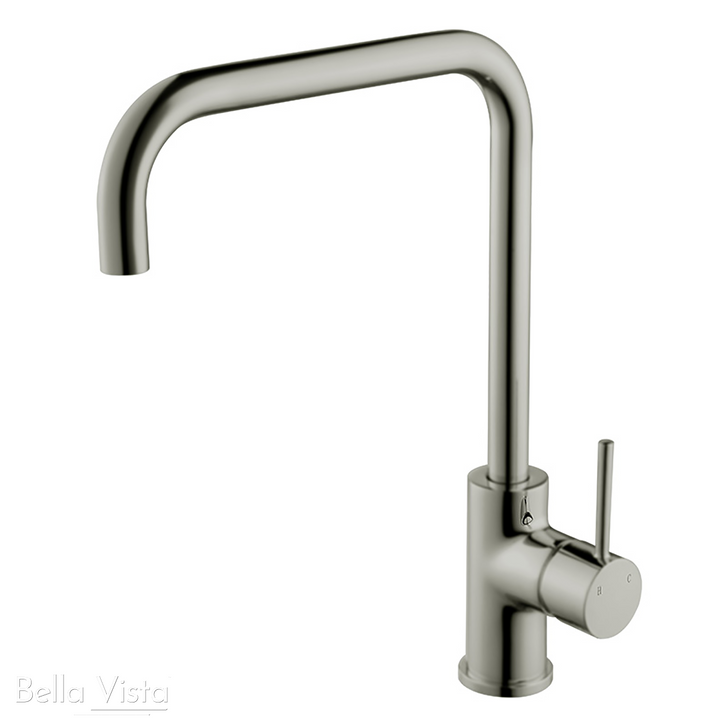 Brushed Nickel Hali Square Neck Sink Mixer