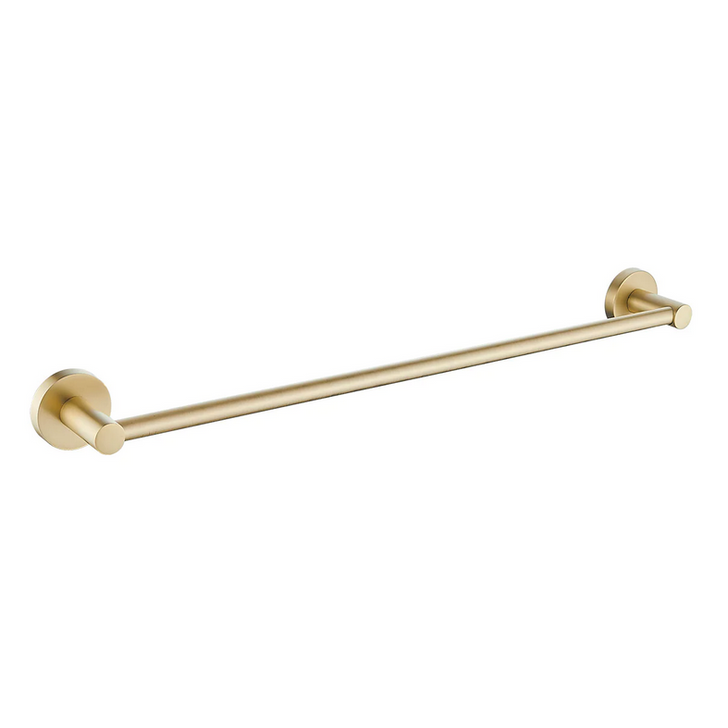 Ideal Single Towel Rail 600mm in brushed gold.