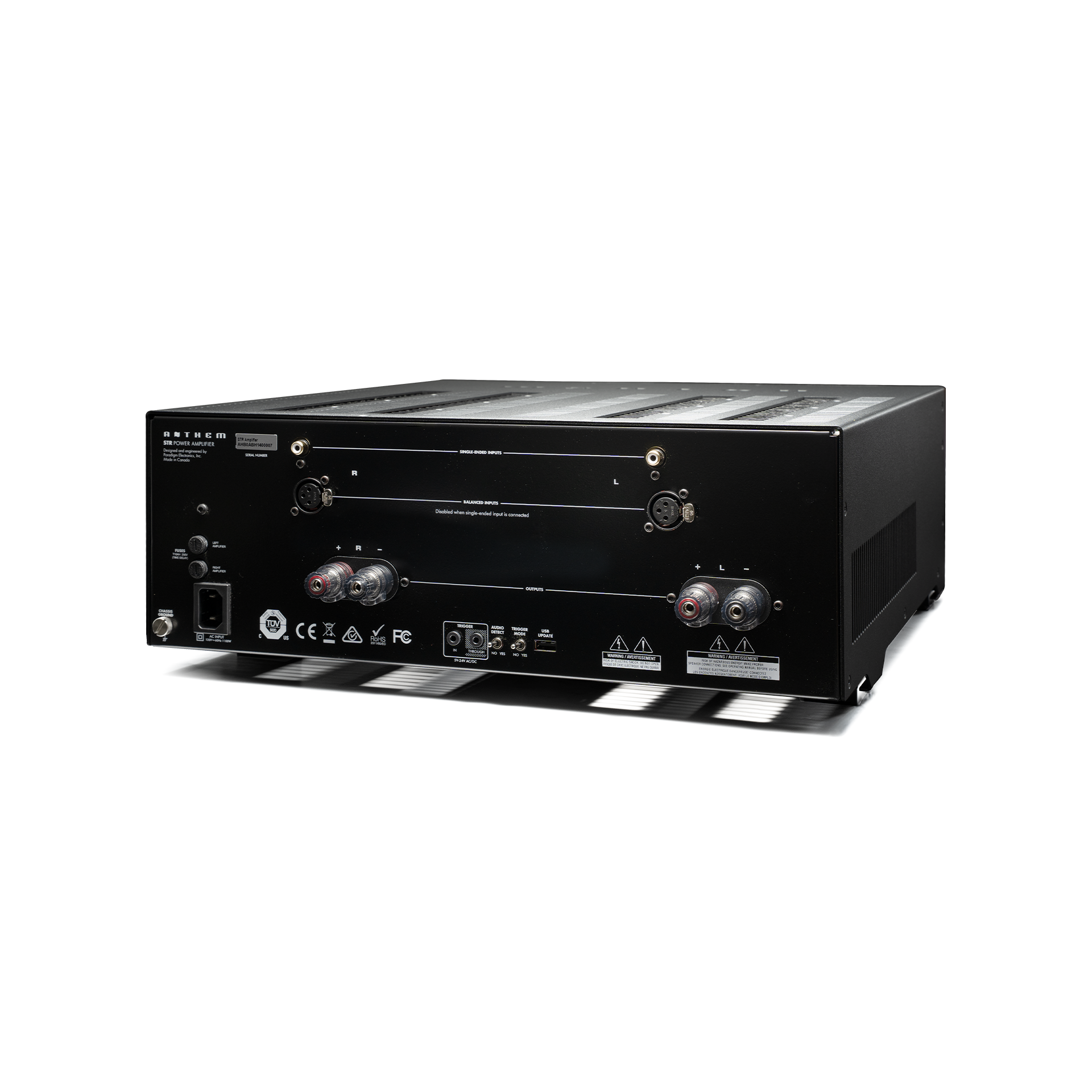 STR Amplifier Black Rear Angle