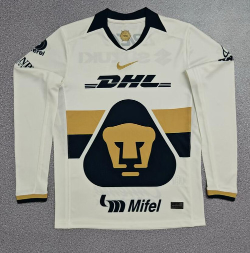 25/26 Pumas Long Sleeve Home Kit Stadium Version