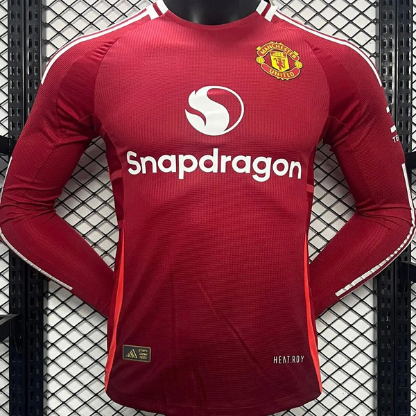 24/25 Man. Utd. Long Sleeve Home Kit Player Version