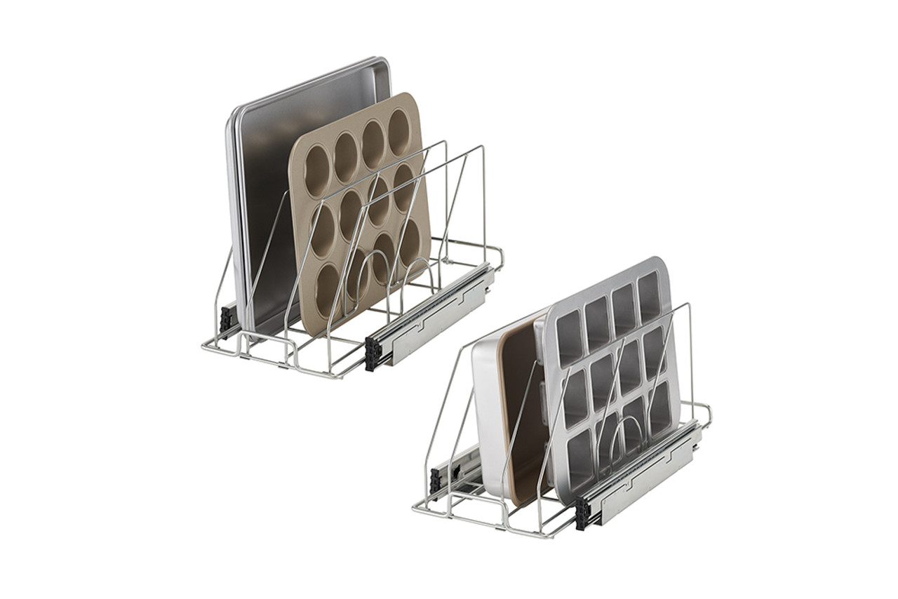 Chrome Roll-Out Bakeware Organizer