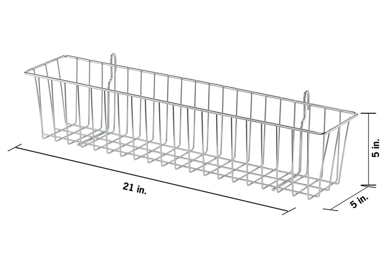 2PK-Wire Storage Basket for Kitchen Pantry Bathroom Large Metal