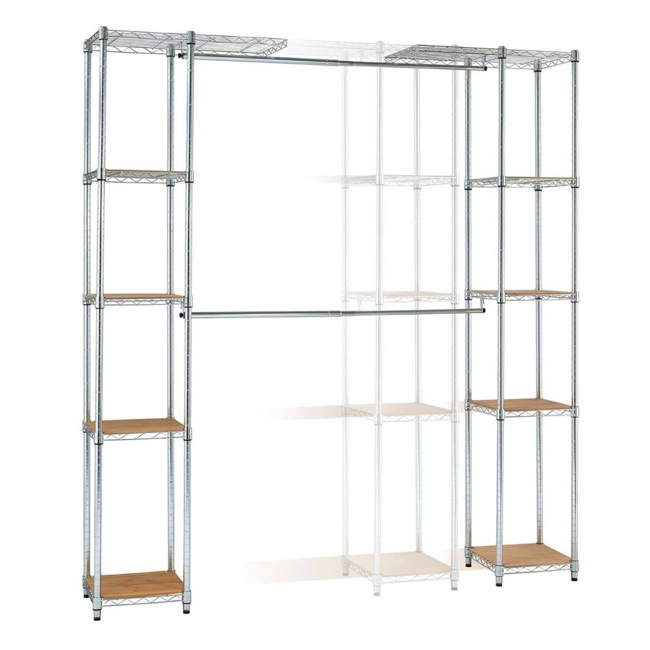 TRINITY BASICS® EcoStorage® 2-Tier Can Organizer Rack, 2-Pack, Chrome