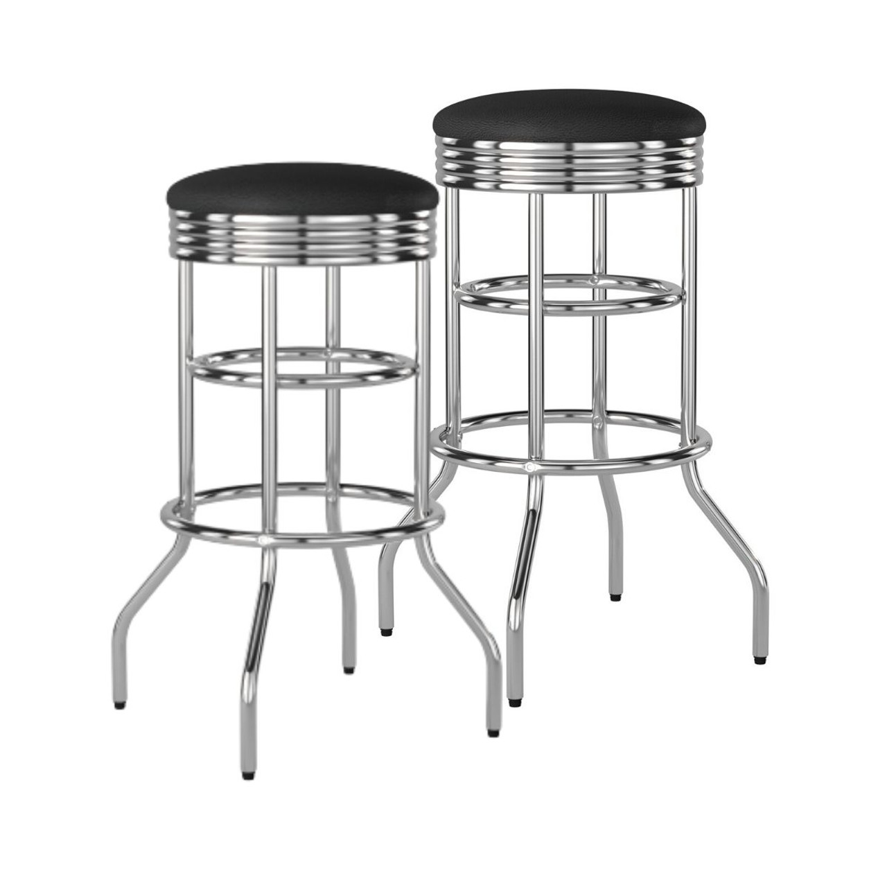 TRINITY 30 Swivel Stool, Assembled, Chrome