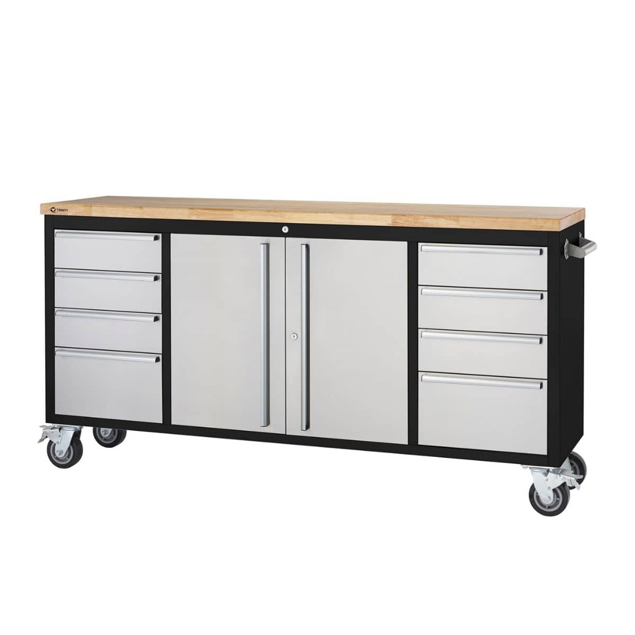 Steel Workbench, Heavy-Duty 20-Drawer Toolboxes