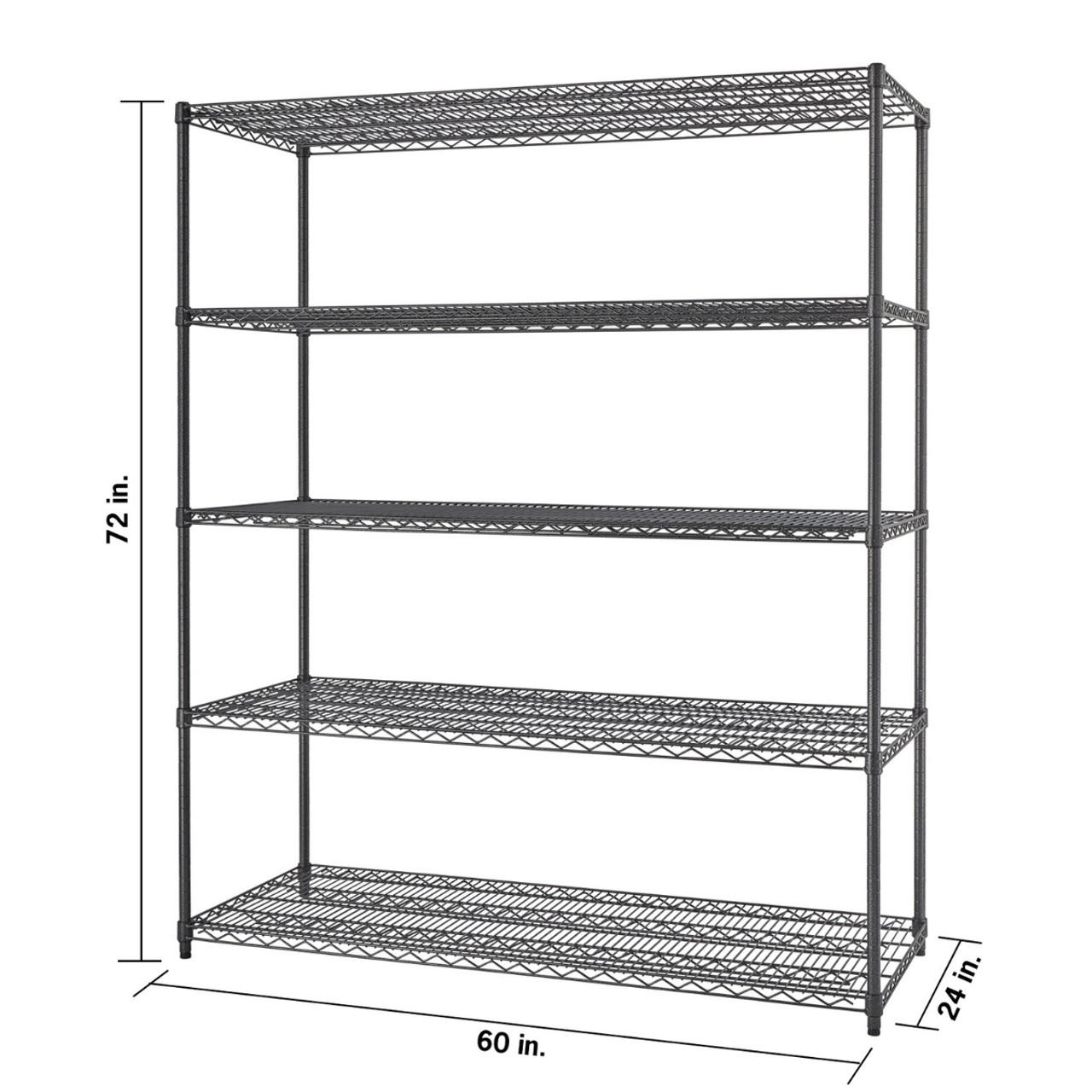 72 X 36 X 24 5-Shelf Industrial Storage Rack