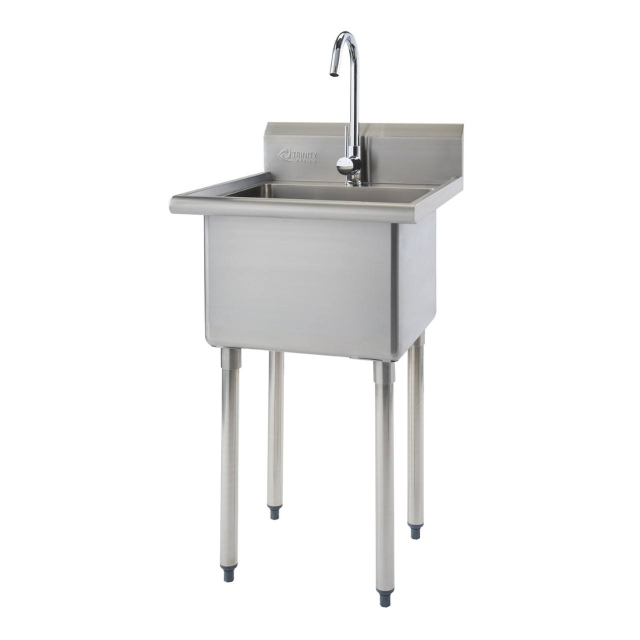 TRINITY BASICS® EcoStorage® | Stainless Steel Utility Sink | NSF| w/ Faucet