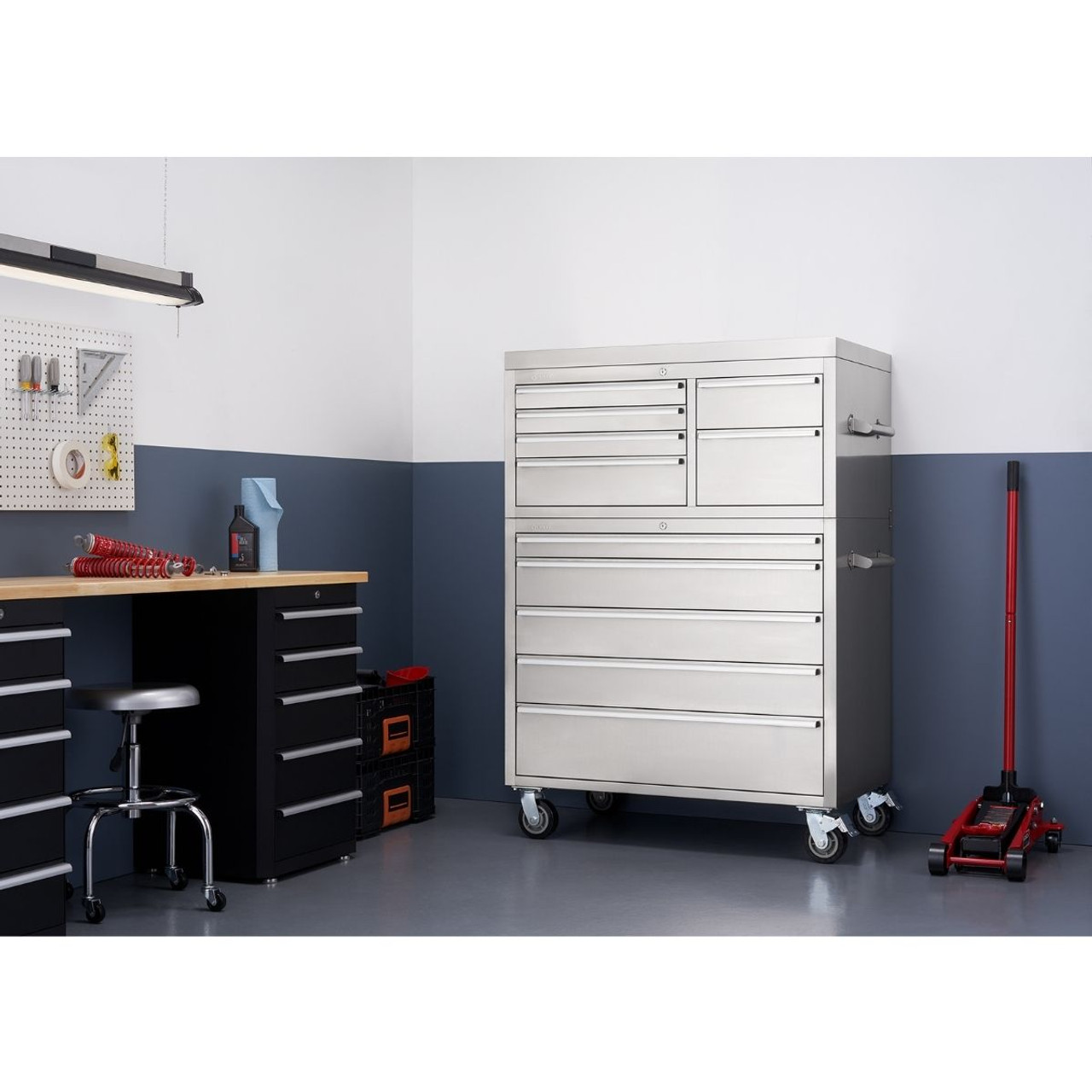 TRINITY | 43x25 | Stainless Steel Tool Chest Combo