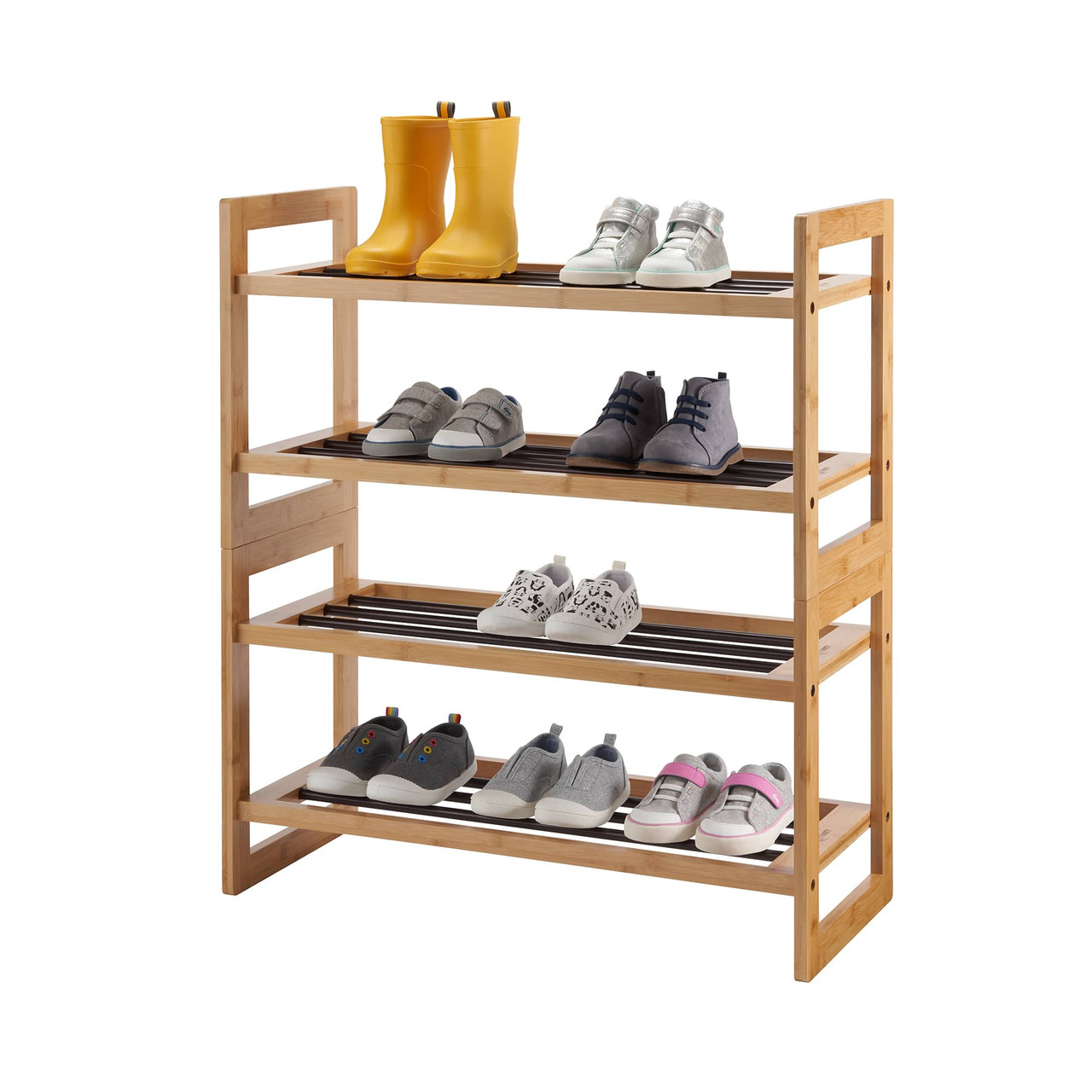 Shoe display rack retail rotating display stand metal shop furniture