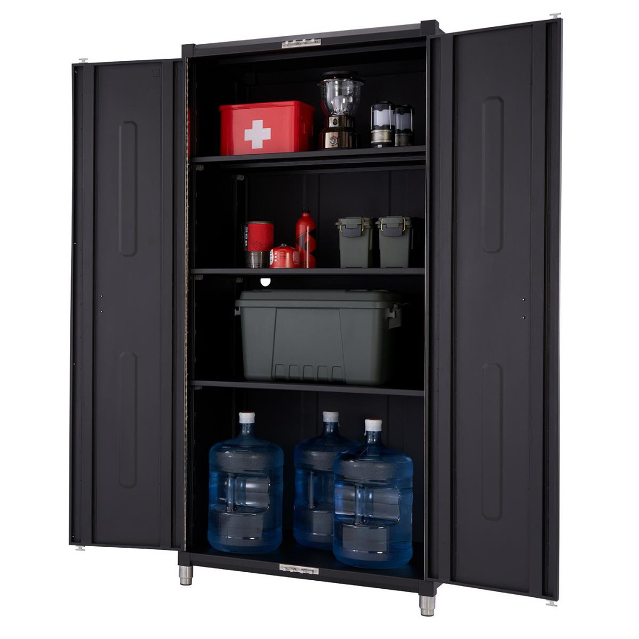 Garage cabinet storage for deals totes