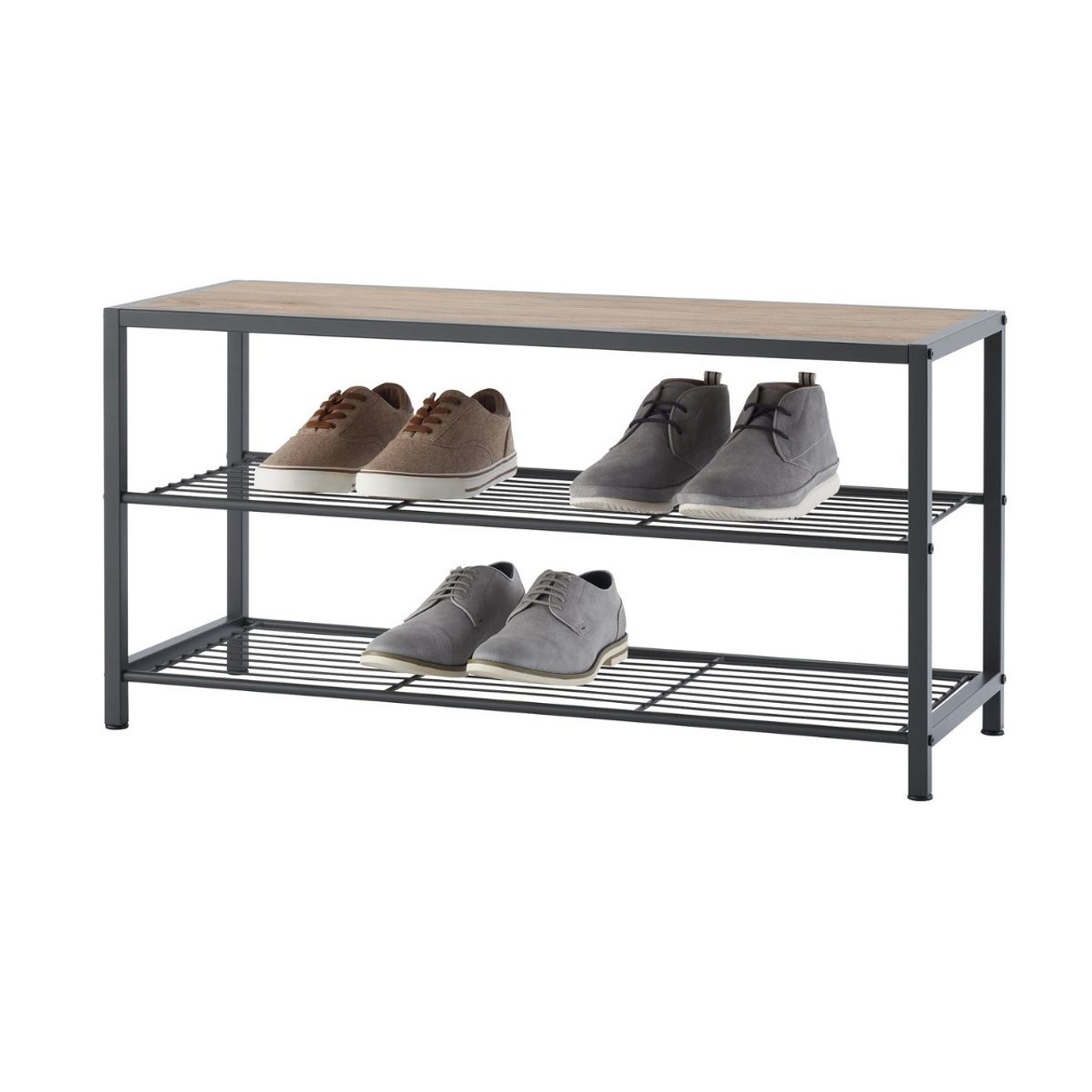 Three tier 2024 shoe rack