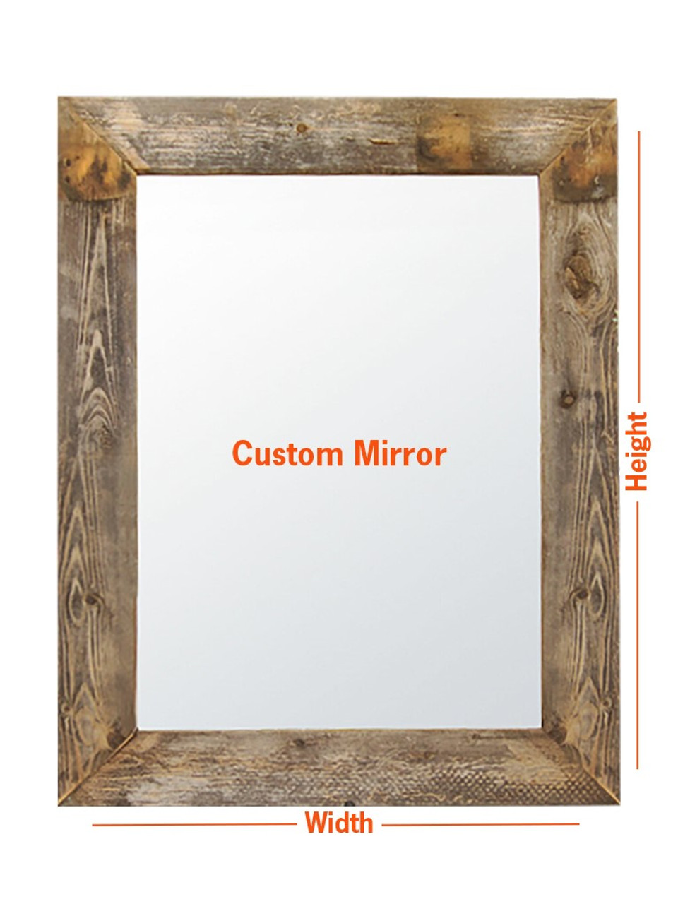 Handcrafted Framed Decorative Mirror Stone Harbor Rustic -  Portugal