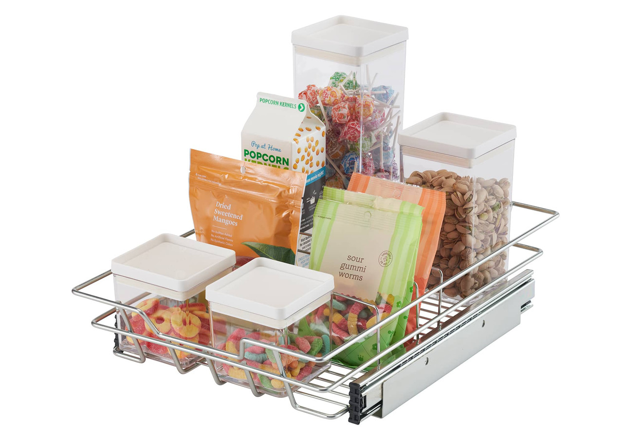 Kitchen Sink Cabinet Pull-Out Basket Organizer - 20.67 W x 31 D — Home  Zone Living