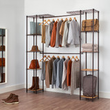 TRINITY Expandable Closet Organizer, Dark Bronze