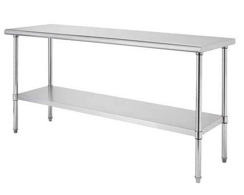 72x24x35 stainless steel prep table