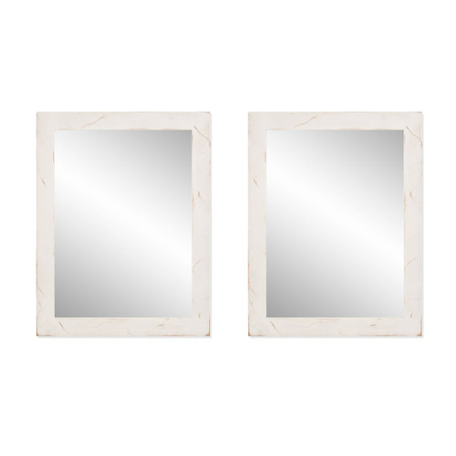 2 set of vanity mirror with white wood frames