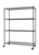 four tier wire shelving rack on wheels