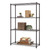 bronze shelving with accent items