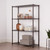 bronze shelving rack in office