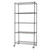 basics 5 tier black shelving