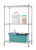 shelving rack with laundry supplies