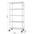 36 inch wide by 18 inch deep by 77 inch height wire shelving rack