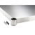 Stainless steel table shelf with hardware