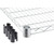 48 inches wide by 18 inches deep chrome wire shelf for trinity shelving racks