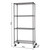 36 inch wide by 18 inch deep by 77 inch height black anthracite wire shelving rack