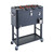 gray 80 quart steel foosball cooler with wheels