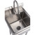 deep stainless steel sink basin