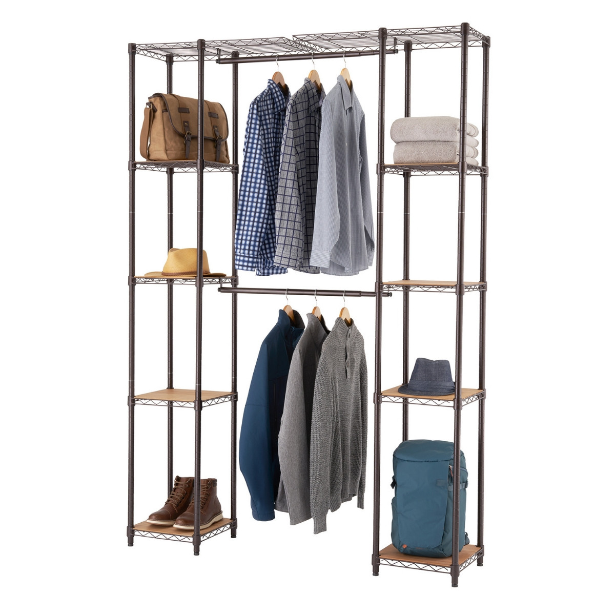 Metal Storage Shelves Closet Organizers And Storage Shelves - Temu