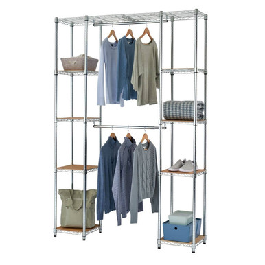 TRINITY EcoStorage® Expandable Closet Organizer, Chrome