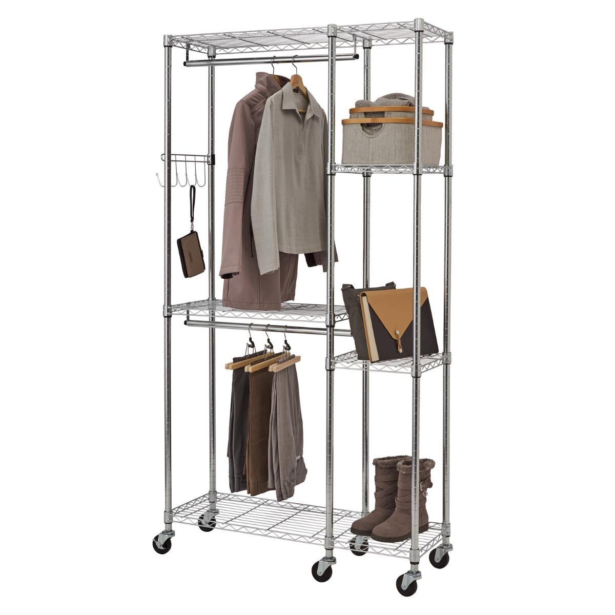 TRINITY BASICS® EcoStorage® 2-Tier | Can Organizer Rack | 2-Pack | Chrome