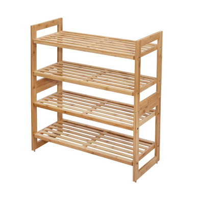 TRINITY Basics® EcoStorage® 2-Tier Bamboo Shoe Rack, 2-Pack