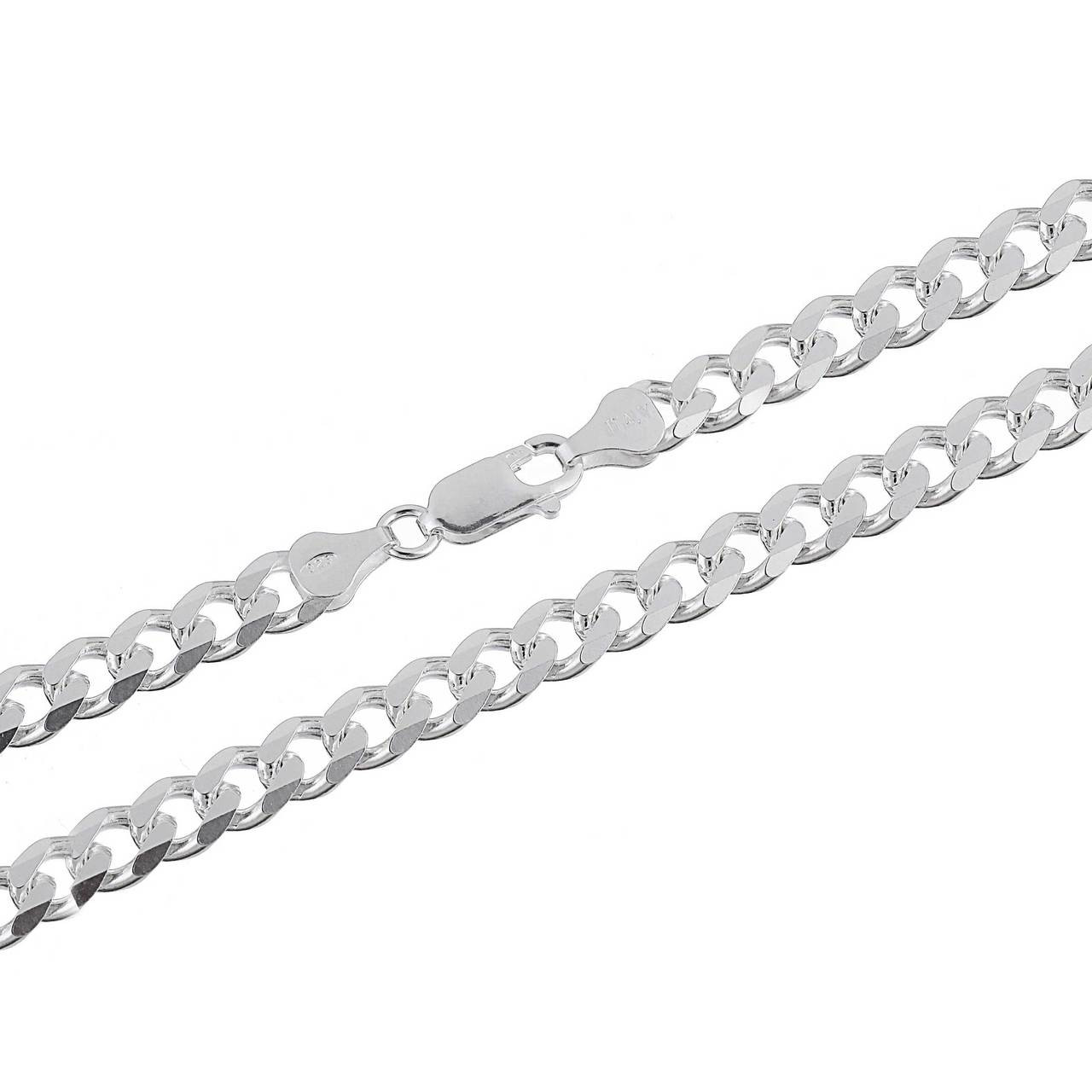 Sterling Silver .925 Cuban Curb 180 Men's 6.5mm Chain