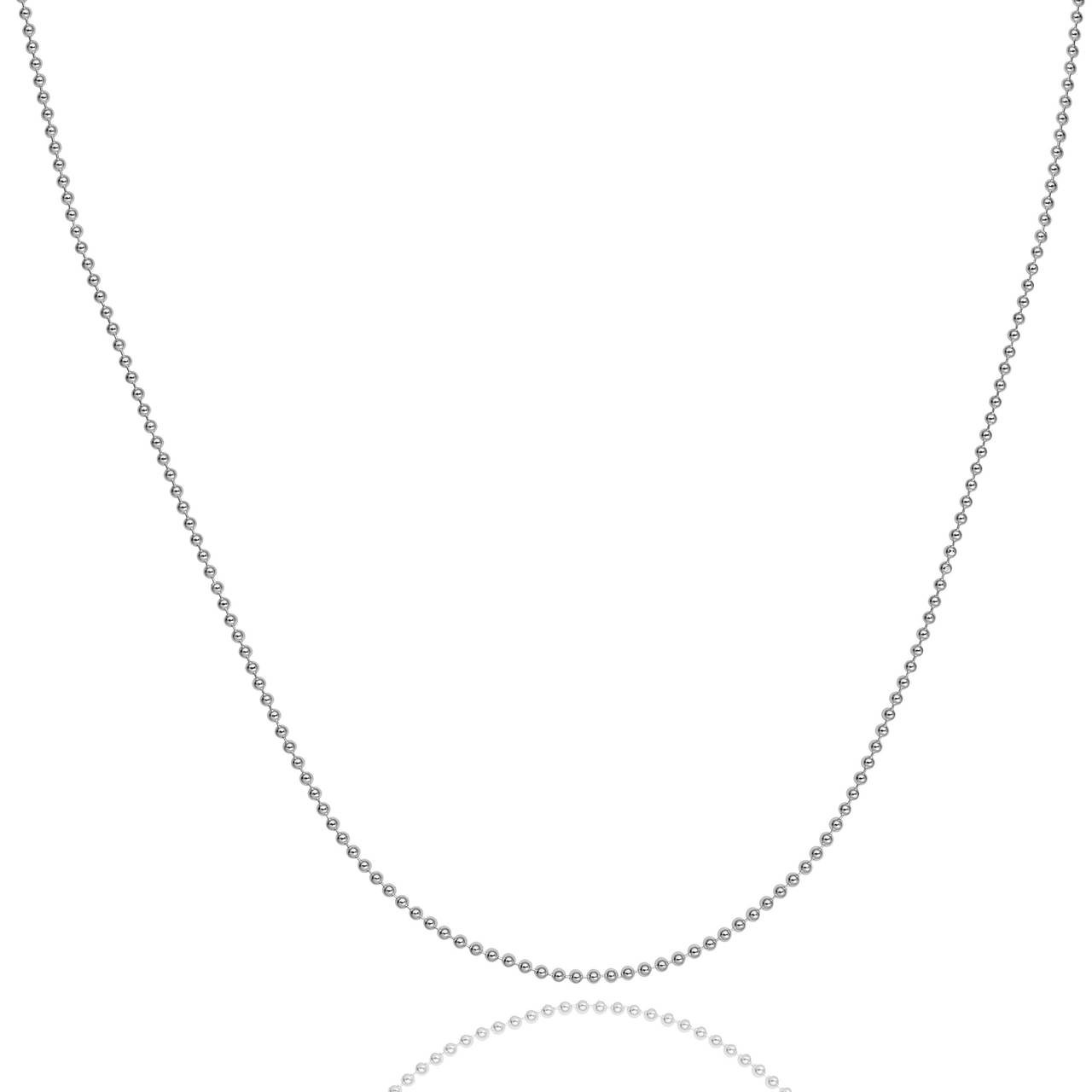 Sterling Silver Ball Bead Chain 1.2mm