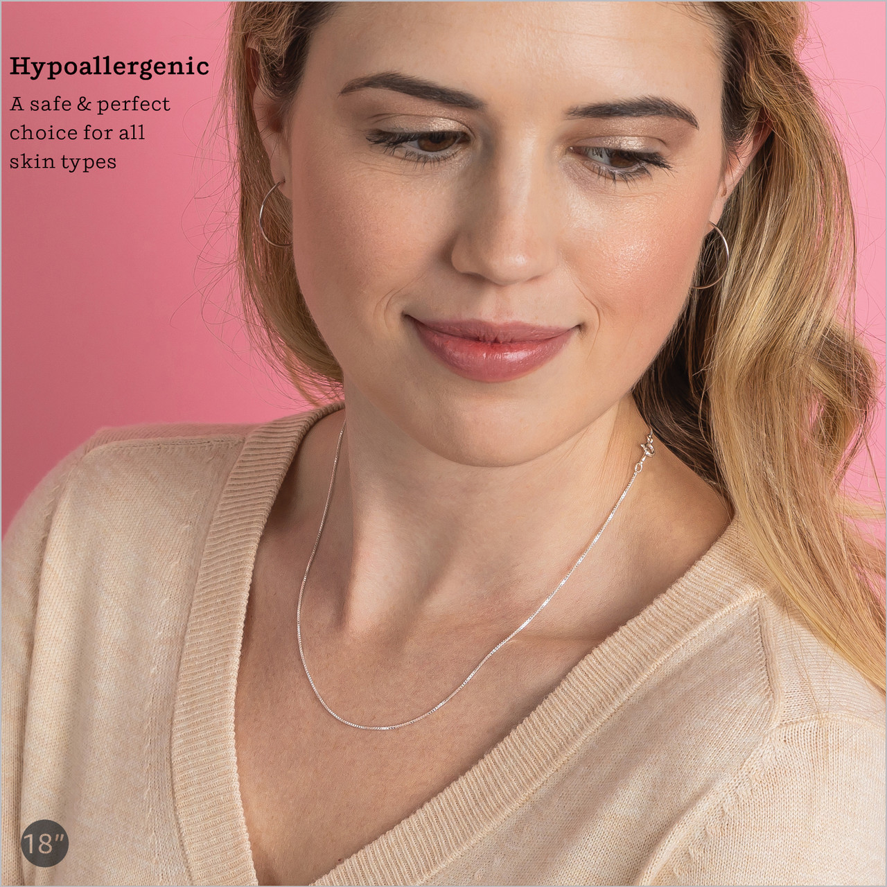 Sterling Silver Box Chain 1mm