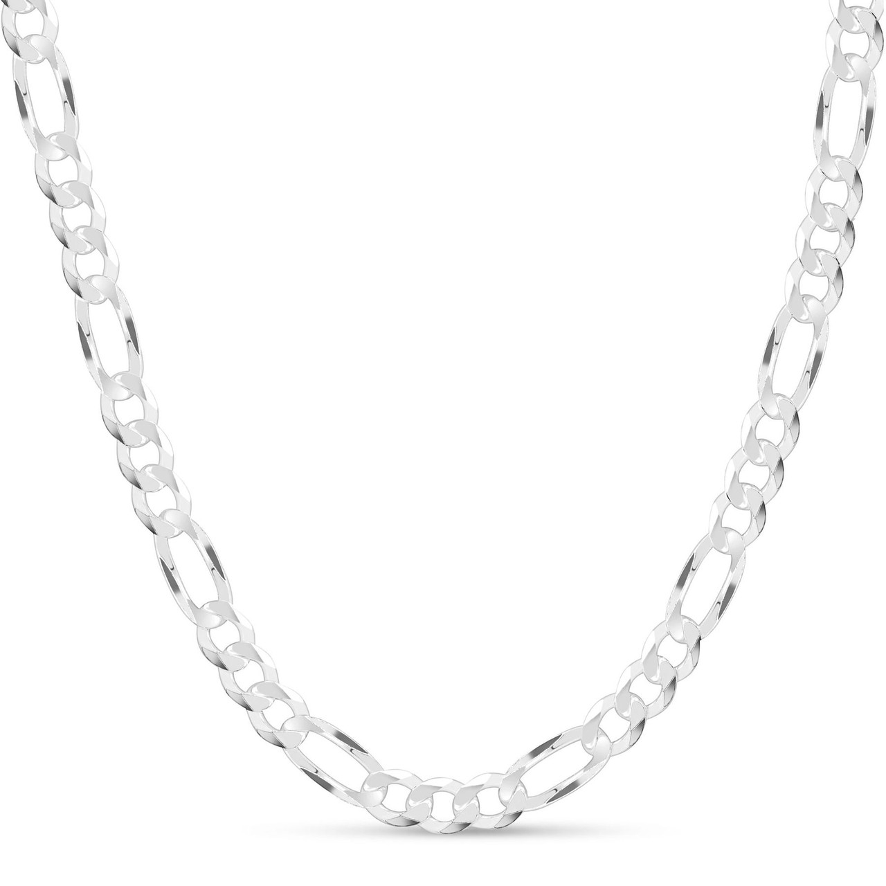 3MM or 4.5MM Solid 925 Sterling Silver Italian CUBAN CURB Chain Necklace  Italy