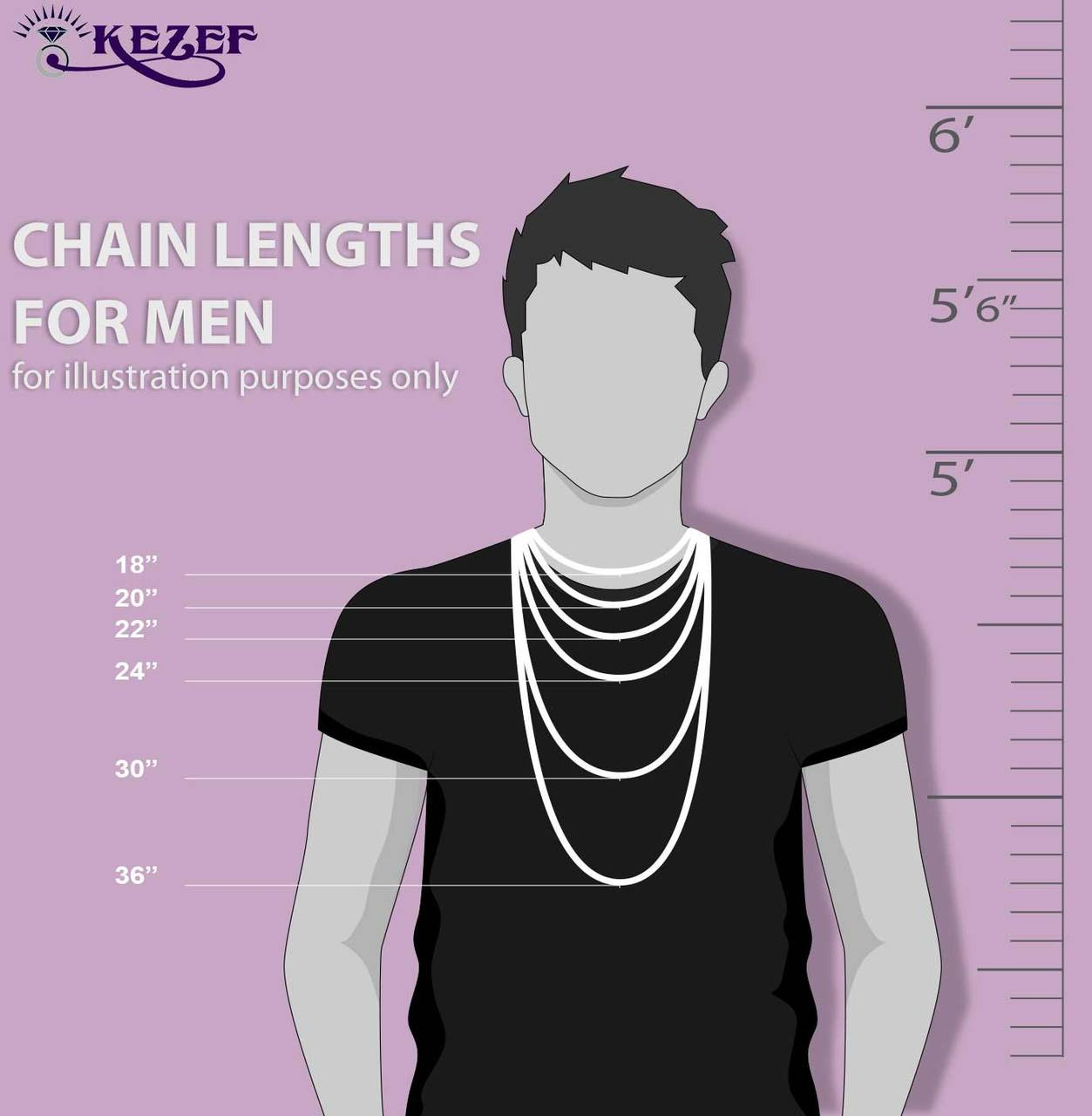 Men's 3.5mm Sterling Silver Italian Curb Chain Necklace 16 inch 18 inch 20 inch 22 inch 24 inch 30 inch