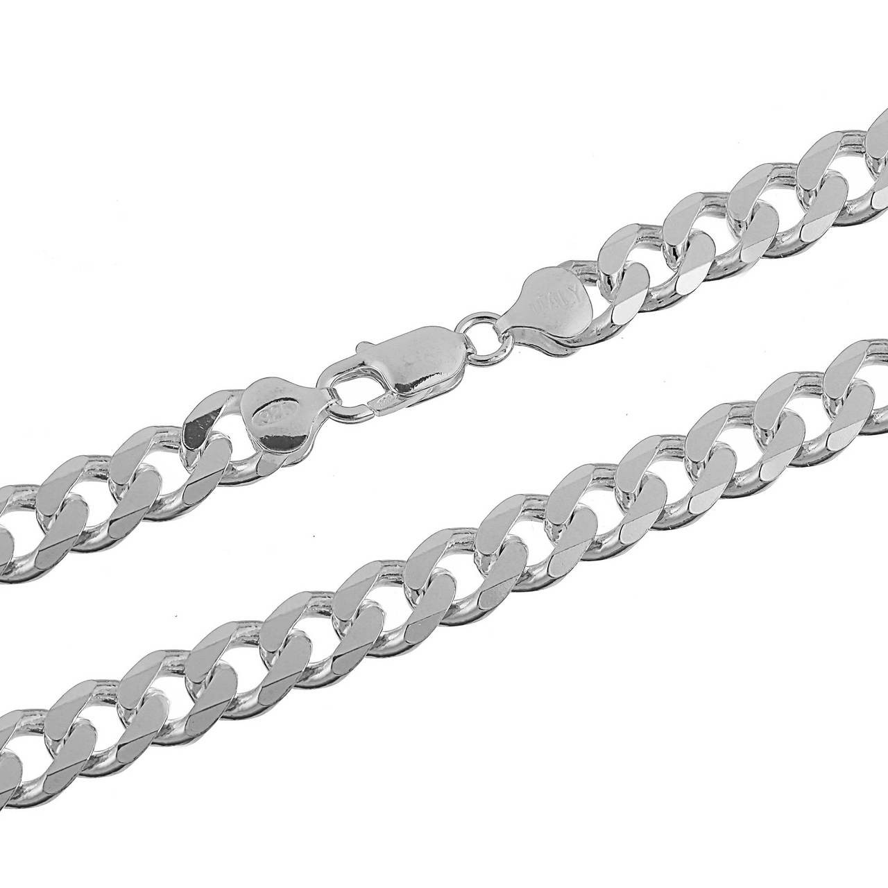 Stainless Steel Cuban Curb Chain Silver 16"-30" Men