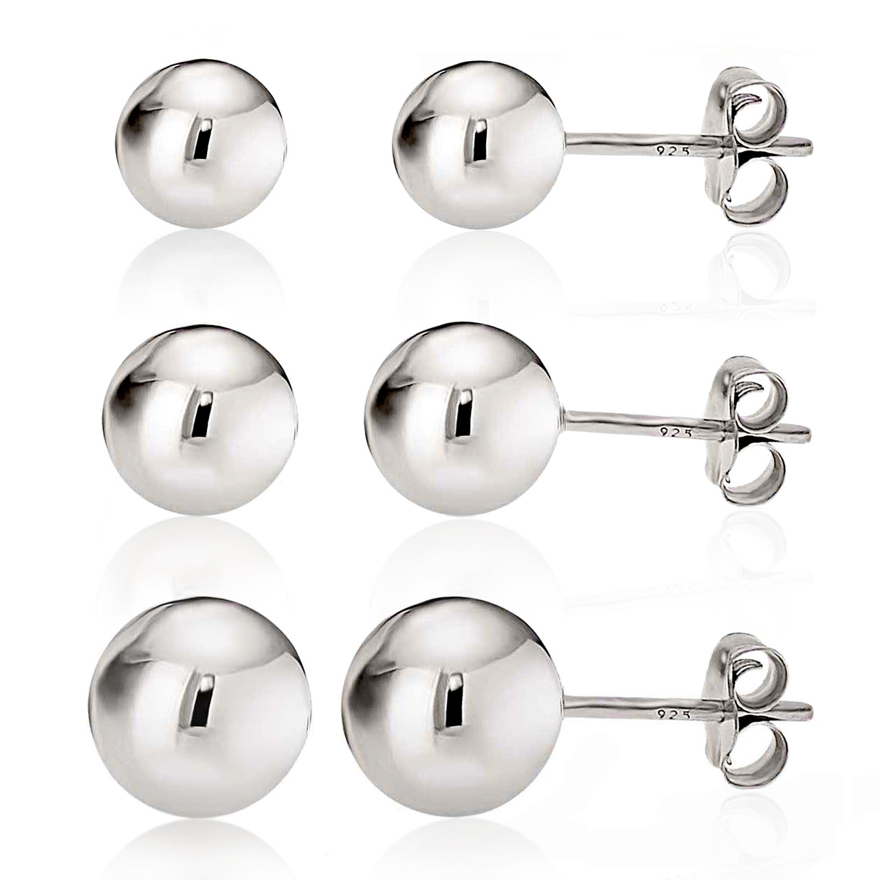 Tiffany HardWear Ball Earrings in Silver, 8 mm | Tiffany & Co.